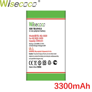 WISECOCO 3300mAh BQ-5020 Baterija BQ BQS 5020 BQ-5065 BQS 5065 Strike Telefonų Sandėlyje Naujausias Gamybos Baterija+Sekimo Kodas