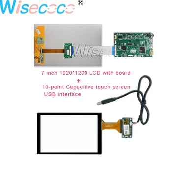 Wisecoco 7 Colių, 1920×1200 322PPI Kraštovaizdžio Tipo + USB Talpinė Jutikliniu Ekranu su MIPI Mini Vairuotojas Valdybos PS4 & Tablet