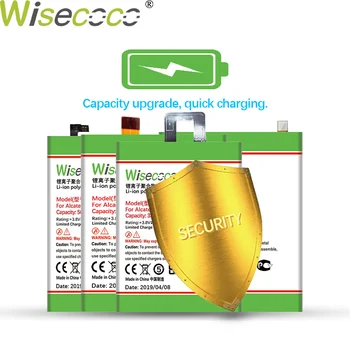 Wisecoco TLP024C1 3800mAh Baterija ALCATEL A3 OT-5046 Blizgesį Lite OT-5080 5080X OT-5046D OT-5046Y 5046D 5046Y TLP024CC Telefono