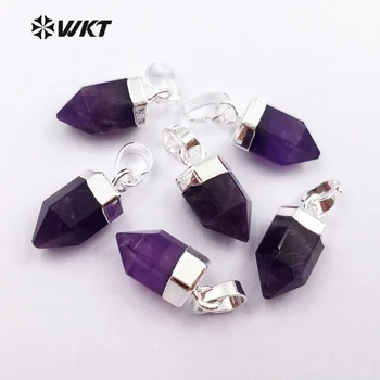 WT-P1333 WKT Karšto parduoti!aukštos kokybės akmens pakabukas graži violetinė spalva, pakabukas unikalaus dizaino, moterų papuošalai priėmimo