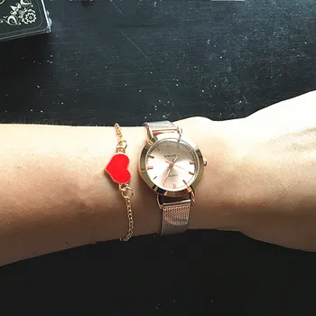 WWOOR Rose Gold Moterų Apyrankės, Laikrodžiai Prabangos Prekės Ponios Kvarcinis Analoginis Žiūrėti Nerūdijančio Plieno Atsitiktinis Laikrodis reloj mujer