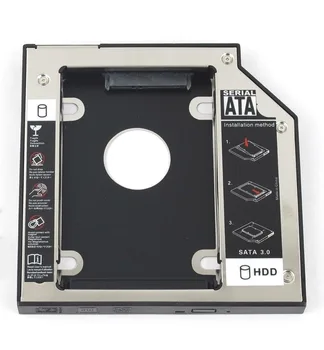 WZSM 12,7 mm SATA 2 HDD SSD Kietąjį Diską Caddy už ASUS K43SD K43SJ K43SM K43SV K43TA
