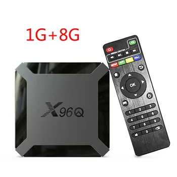 X96Q Android 10.0 Smart TV BOX 2 GB 16GB Allwinner H313 Quad Core 4K Mini Set top greitai, tv box 2.4 G Wifi 