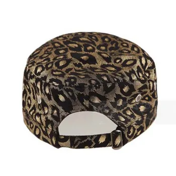 XdanqinX Reguliuojamo Dydžio Moterų Armijos Skrybėlę Vyrų Kaukolės Leopardas Spausdinti Karinės Skrybėlę 2020 Naujas Leopard Print Vyrų Butas Bžūp Snapback Cap