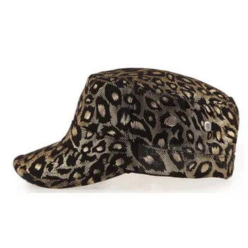 XdanqinX Reguliuojamo Dydžio Moterų Armijos Skrybėlę Vyrų Kaukolės Leopardas Spausdinti Karinės Skrybėlę 2020 Naujas Leopard Print Vyrų Butas Bžūp Snapback Cap