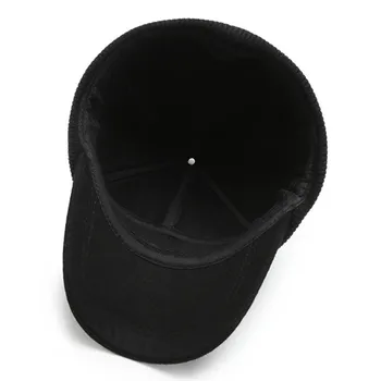 XdanqinX žiemos vyrų šiltą kepurę storio beisbolo kepurės vyrams earmuffs skrybėlės vyresnysis tėtis kepurę Naują atsitiktinis markių skrybėlę snapback cap