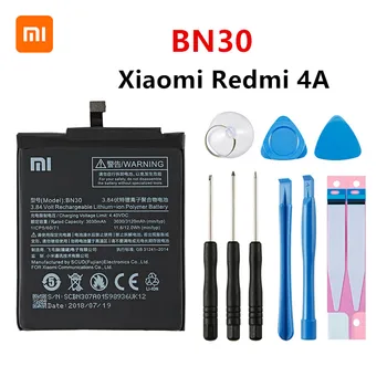 Xiao mi Originalus BN30 3120mAh Baterija Xiaomi Redmi 4A Redmi4A BN30 Aukštos Kokybės Telefoną Pakeisti Baterijas +Įrankiai