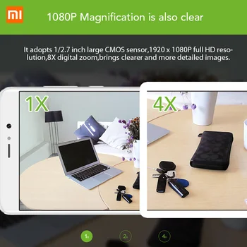 Xiaomi Mijia Xiaofang 1s Pažangios Kameros WiFi IP 120 Laipsnių Naktį Cam Wireless App Kontrolės 1080P Digital Zoom Mini Camaras