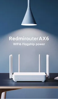 Xiaomi Redmi AX6 Maršrutizatoriaus Wifi 6 6-Core 512M Atminties Akių Namų Di 6, Signalo Stiprintuvas 2.4 G, 5 ghz 2+4 PA Auto Pritaikytas Dual-Band OFDMA