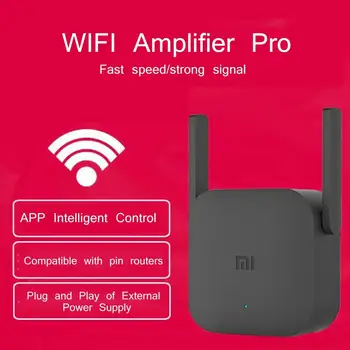 Xiaomi WiFi Kartotuvas Pro 300M Mi Stiprintuvo Tinklo Expander Maršrutizatorius, Maitinimo Extender Roteador 2 Antena Maršrutizatorius Wi-Fi Namuose