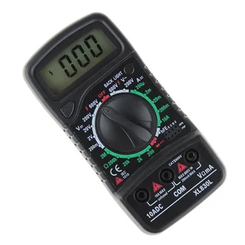 XL-830L Skaitmeninis LCD Multimetras Voltmeter Ammeter AC/DC/OMO Voltų Srovės Testeris