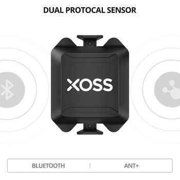 XOSS Dual Jutiklis Greičio ir Cadence Dviračių Kompiuterio Spidometras ANT+ Bluetooth Kelių Dviratį MTB Jutiklis
