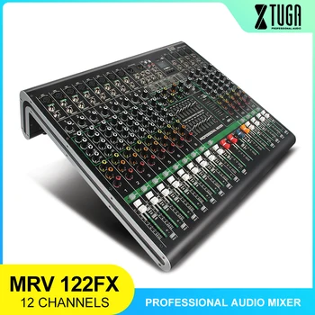 XTUGA MRV122FX 12Channel Garso maišytuvas garso plokštė Ultra-mados visus, metaliniu korpusu su skaitmeninis displėjus, MP3,Bluetooth,EQ,Poveikis