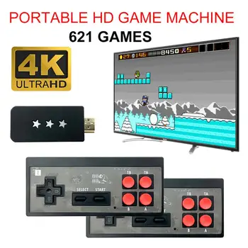 Y2 4K TV Vaizdo Žaidimų Konsolės Retro Mini Žaidimų Žaidėjas su Nešiojamą Belaidį Valdiklį HDMI Išvesties Built-in 568 Klasikiniai Žaidimai