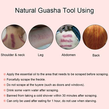 Ying ir Yang Bian Akmens Gua Sha Valdybos Natūralus Veido Masažas Įrankiai Kinijos Akupunktūros Terapija Nugaros Kojos Body Massager Energijos Akmuo