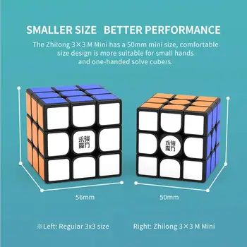 YongJun Zhilong 3x3 4x4 5x5 M Mini Magnetinio Greitis Kubo Lipdukų Dėlionės cubo magico Vaikams, Žaislai vaikams