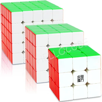 YongJun Zhilong 3x3 4x4 5x5 M Mini Magnetinio Greitis Kubo Lipdukų Dėlionės cubo magico Vaikams, Žaislai vaikams