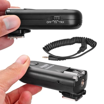 YONGNUO RF603II Wireless Flash Trigger 2 siųstuvai-imtuvai Už Nikon D300 D700 D3100 D600 D610 Canon 5D Mark II, III 6D 500D