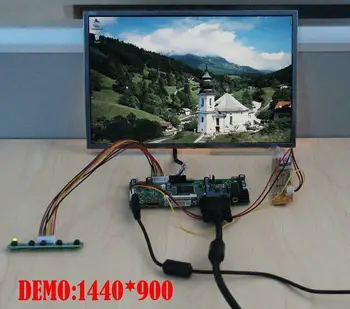 Yqwsyxl Kontrolės Valdyba Stebėti Rinkinys LP154W01 LP154WX4 HDMI + DVI + VGA LCD LED ekrano Valdiklio plokštės Tvarkyklės