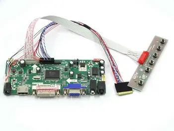 Yqwsyxl Kontrolės Valdyba Stebėti Rinkinys LP156WH3(TL)(S1) LP156WH3-TLS1 HDMI+DVI+VGA LCD LED ekrano Valdiklio plokštės Tvarkyklės