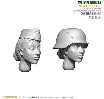 Yufan Modelis 1/18 Pav Modelio Rinkinio vokiečių Grožio Gynybos Pajėgų Dervos Kareivis YFWW-1812