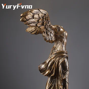 YuryFvna Šiuolaikinio Namų Dekoro Akcentai Europos Stilius, Pergalės Statula, Skulptūra Dervos Pergalės Deivės Rankdarbių Namų Puošybai