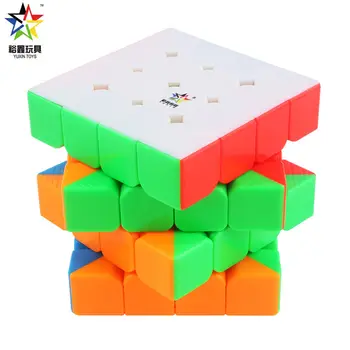 Yuxin 4x4x4 mažai magija magnetinio kubo stickerless profesinės magnetai 5x5 greitis kubo švietimo kubo galvosūkį žaislai vaikams