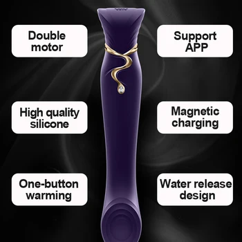 ZALO Karalienė G taško vibratorius dildo silikono magic wand moters sekso žaislų čiulpti klitorio stimuliacija mobiliojo telefono kontrolės