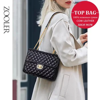 ZOOLER Prabangos prekės natūralios Odos Pečių maišą rankinėje crossbody krepšiai moterų 2020 m. Dizaineris Minkštas Odinis Maišelis maišelis femme