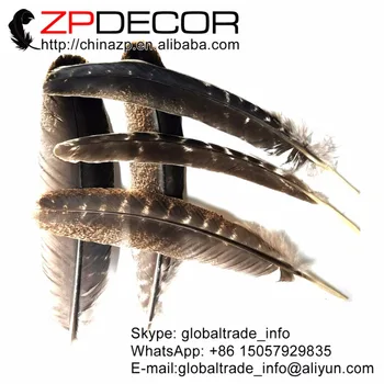 ZPDECOR 20-25cm(8-10inch) 50pieces/daug Pasirinktas Svarbiausias Kokybės Natūralių Gražių Laukinių Turkija Sparno Plunksna, skirta 