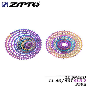 ZTTO 11-greitis 11-46T SLR 2 dviračių rainbow11-50T kortelės HG sistema 11s ultra light color46T CNC k7 už MTB GX X1 NX M8000 smagratis