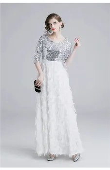 ZUOMAN Moterų Elegantiškas China Suknelė Festa Moteris Aukštos Kokybės Baltas Vestuves Skraiste Femme Dizaineris Ilgas, Maxi Akių Vestidos