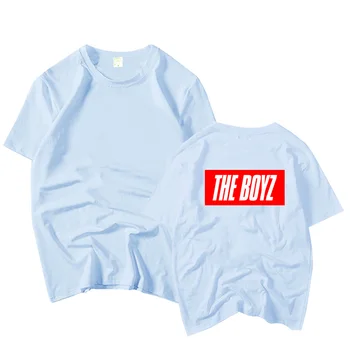 Į boyz debiutinį albumą pirmieji patį spausdinimą, o neck t shirt kpop vasaros unisex stiliaus gerbėjai palanki trumpomis rankovėmis t-shirt