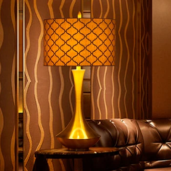 Įdegio Modelis Atspalvį Stalo Lempa Lovos, Miegamojo Kambarį Kūrybos Lenktas Aukso Darbalaukio Lempa Namų Deco Spintelė Lempos