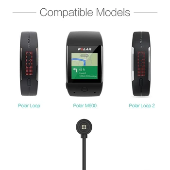 Įkroviklio Polar M600 1 Kilpa 2 Sporto Žiūrėti - USB Greita Įkrovimo Magnetinio Dokas Kabelis, 100cm - Polar Smartwatch Priedai