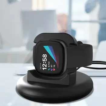 Įkrovimo Dokas Bazės Nešiojamas Adapteris Fitbit Versa3/Prasme 2020 Naujas
