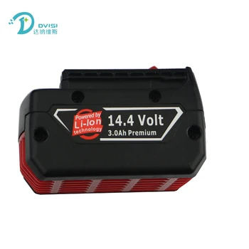 Įkrovimo elektrinių įrankių Pakeitimas Baterija 14,4 v 3.0 Ah Li-ion Baterija Bosch BAT607 BAT614