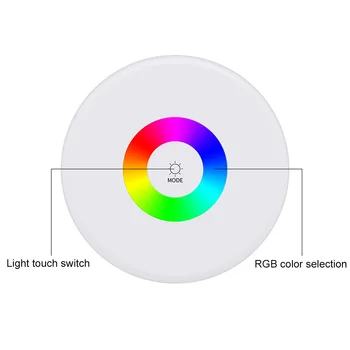 Įkrovimo Smart LED Jutiklinis Kontrolės Naktį Šviesos Indukcijos Dimeris Protingas Naktiniai staleliai, Lempa, šviesos srautą galima reguliuoti RGB Spalvų Kaita, Su Kabliu