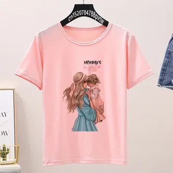 Šeimos Atitikimo Mam ir Man, Rožinė T-shirt Motina Dukra Marškinėlius Mama Ir Mane Marškinėliai Nustatyti Atostogų Marškinėliai Nustatyti Motinos Diena Lašas Laivas