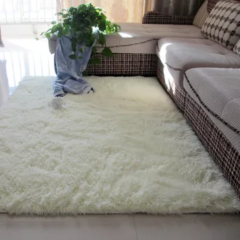 Šiaurės balta kambarį kilimas, kavos staliukas pagalvėlė kambario, miegamojo grindų kilimėlis lovos antklodė mielas stačiakampio formos pliušinis grindų kilimas