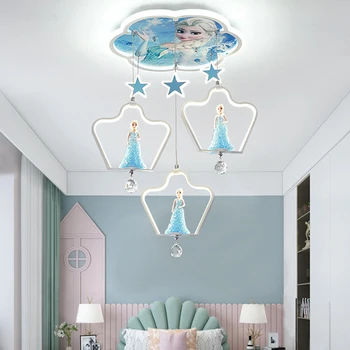Šiaurės europos namų dekoravimo salonas, vaikams, miegamojo puošimas led žibintai kambario šviestuvai lubų valgomasis patalpų liustra apšvietimo