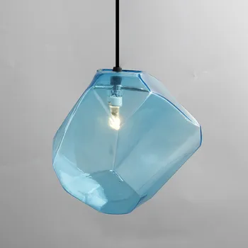 Šiaurės Lempos Spalvoto Stiklo Interjero Apšvietimo Ledo Sietynas valgomajame blizgesio pendente cristal Liustra Apšvietimo