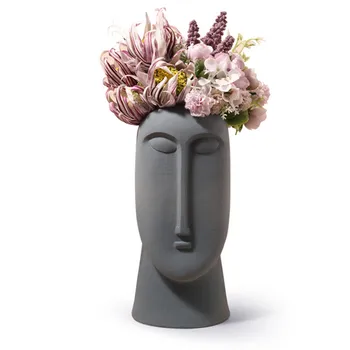 Šiaurės veido kūrybinės keramikos vaza apdailos kambarį džiovintų gėlių plug minkšta apdaila gėlių vaza namų puošybai