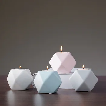 Šiaurės Šalių Keramikos Žvakidė Kūrybos Namų Dekoro Priedai Modernios Geometrinės Žvakė Klijuoti Laikiklį, Vestuvių, Gimtadienio