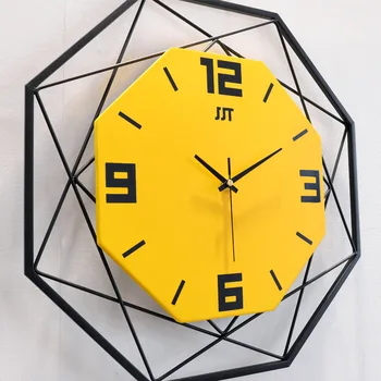 Šiaurės šalių mados laikrodis sieninis laikrodis kambarį kūrybos laikrodis buitinių metalo apdaila kvarcinis laikrodis skaitmeninis sieninis laikrodis
