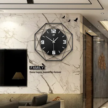 Šiaurės šalių mados laikrodis sieninis laikrodis kambarį kūrybos laikrodis buitinių metalo apdaila kvarcinis laikrodis skaitmeninis sieninis laikrodis