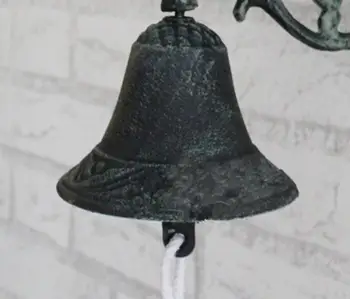 Šiaurės šalyje retro sveiki atvykę į ketaus geležies bell vertus varpais Vėjo bell doorbell