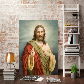 Šiuolaikinio Meno Portretas, Plakatų ir grafikos Sienos Meno Tapybos Drobės Jėzaus Kristaus Dekoratyvinis Nuotraukas Kambarį Dekoro be Rėmelio