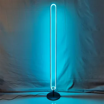 Šiuolaikinių LED Grindų Lempos Minimalistinio RGB Nuolatinis Žibintus, Svetainės, Miegamojo Namų Dekoro Nuotolinio Valdymo Grindų Žibintai
