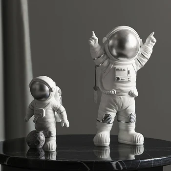 Šiuolaikinės Astronautas Skulptūra Dervos Pav Statuetes Astronautas Abstrakčiai Statula Namų Dekoro Priedai Amatų statulėlės Dekoras